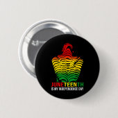Is mijn Onafhankelijkheidsdag Afro Amerikaans Afri Ronde Button 5,7 Cm (Voorkant /achterkant)