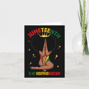 Is mijn Onafhankelijkheidsdag - Black Girl Black Q Kaart