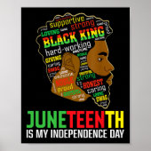 Is mijn Onafhankelijkheidsdag Black King Vaderdag  Poster (Voorkant)