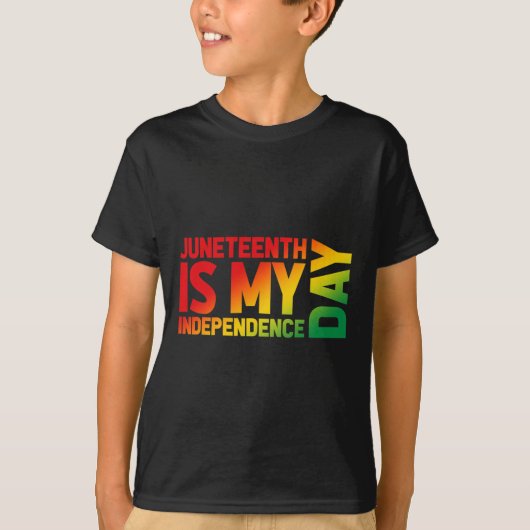 Is mijn onafhankelijkheidsdag Gradient Graphic T-shirt (Voorkant)