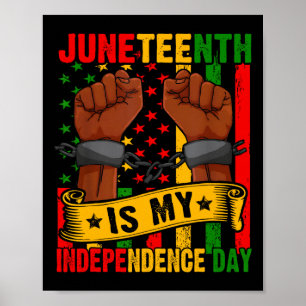 Is mijn Onafhankelijkheidsdag Gratis ISH Zwarte Ma Poster