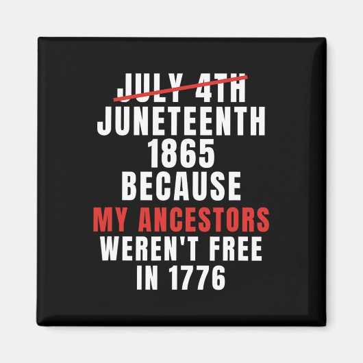 Is mijn Onafhankelijkheidsdag niet 4 juli Magneet (Voorkant)