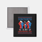 Is mijn Onafhankelijkheidsdag sinds 1865 Rood Wit Magneet (Voorkant / Achterkant)