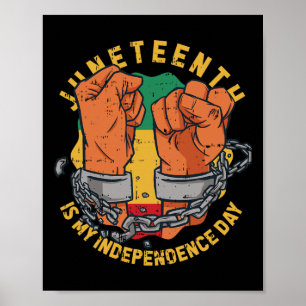 Is mijn onafhankelijkheidsdag zwarte geschiedenis poster