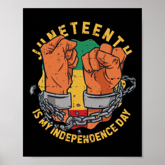 Is mijn onafhankelijkheidsdag zwarte geschiedenis poster (Voorkant)