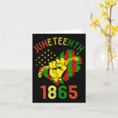 Is mijn Onafhankelijkheidsdag Zwarte Koning Vaders Kaart (Gele Bloem)