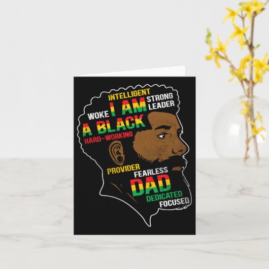 Is mijn Onafhankelijkheidsdag Zwarte Pap Vaders Da Kaart (Gele Bloem)