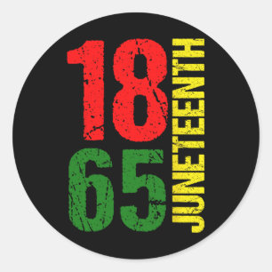 Is mijn Onafhankelijkheidsdag Zwarte Vrouwen Zwart Ronde Sticker