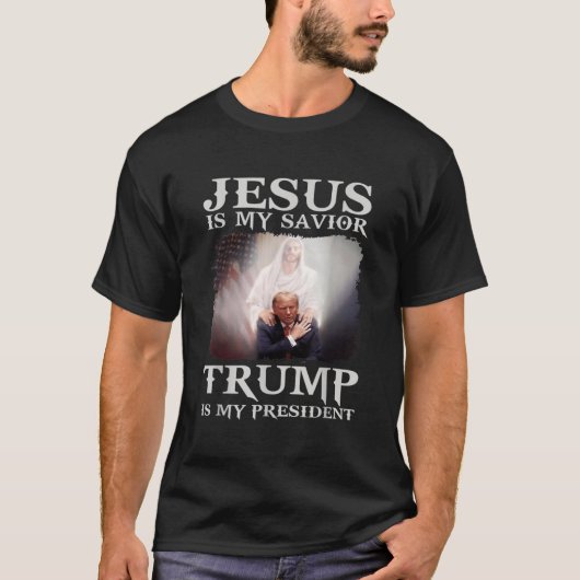 Is mijn redder Trump is mijn President 1 T-shirt (Voorkant)