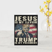 Is mijn redder Trump is mijn President 2024 Americ Kaart (Gele Bloem)