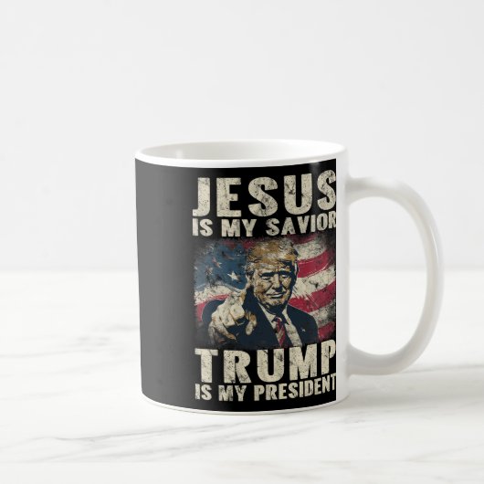 Is mijn redder Trump is mijn President 2024 Americ Koffiemok (Rechts)