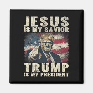 Is mijn redder Trump is mijn President 2024 Americ Magneet