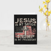 Is mijn redder Trump is mijn President Amerikaanse Kaart (Gele Bloem)