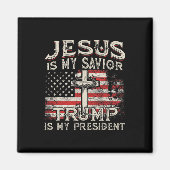 Is mijn redder Trump is mijn President Amerikaanse Magneet (Voorkant)