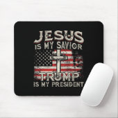 Is mijn redder Trump is mijn President Amerikaanse Muismat (Met muis)