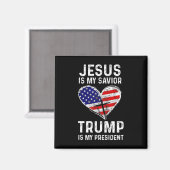 Is mijn redder Trump mijn President 2 Magneet (Voorkant / Achterkant)