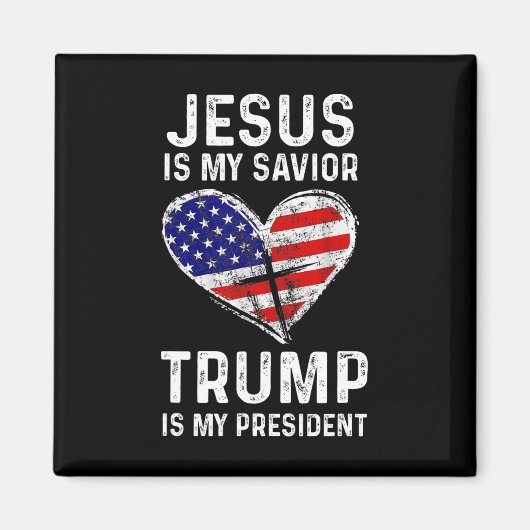 Is mijn redder Trump mijn President 2 Magneet (Voorkant)