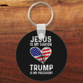 Is mijn redder Trump mijn President 2 Sleutelhanger (Voorkant)