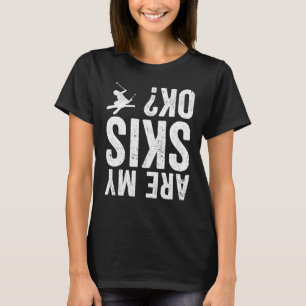 Is mijn skis oké Funny skiën? T-shirt