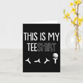 Is mijn T-shirt Vaders Dag Golfsport Pun Golfen Go Kaart (Gele Bloem)