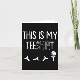 Is mijn T-shirt Vaders Dag Golfsport Pun Golfen Go Kaart