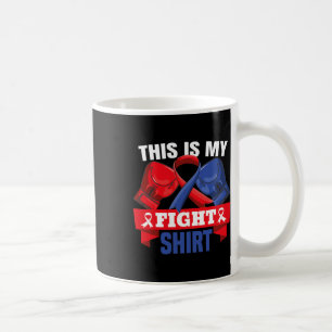 Is mijn vecht Shirt CHD hartziekte vechter onderst Koffiemok