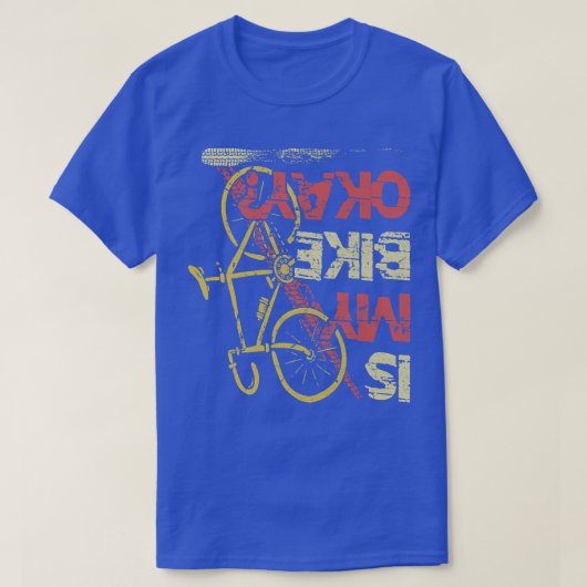 Is m'n bijenkorkfiets Triathlon Downhill? T-shirt (Design voorkant)