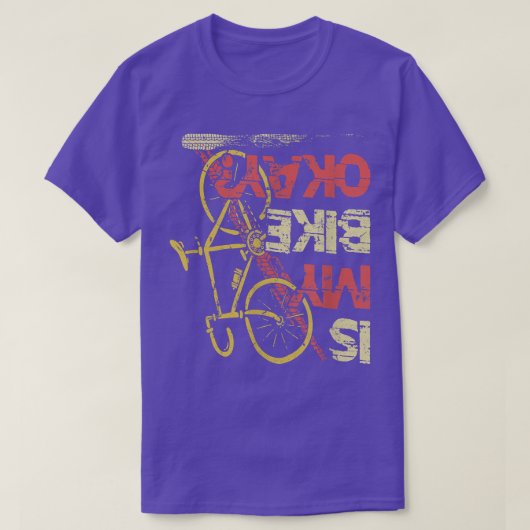Is m'n bijenkorkfiets Triathlon Downhill? T-shirt (Design voorkant)