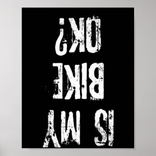 Is m'n bike oké grappny Biker Gift? Poster