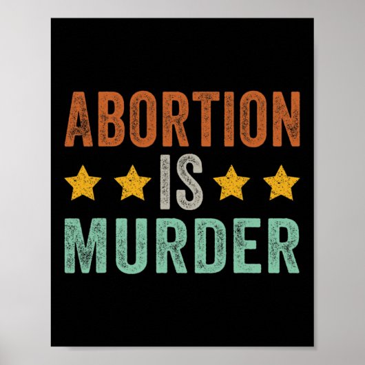 Is Murder - Feminist Pro Choice Retro Poster (Voorkant)