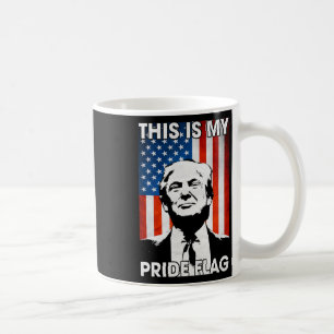 Is My Pride Flag Trump Amerikaanse vlag 4 juli dee Koffiemok