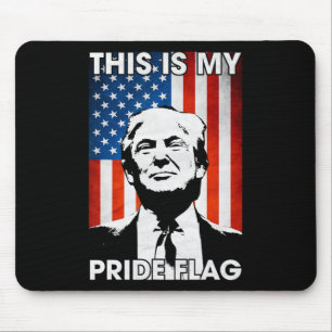 Is My Pride Flag Trump Amerikaanse vlag 4 juli dee Muismat