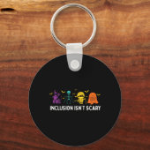 Is niet eng Schattige Boo Lovely Ghost Halloween Sleutelhanger (Voorkant)