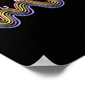 Is niet lineair mentaal gezondheidsbewustzijn rege poster (Hoek)