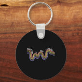 Is niet lineair mentaal gezondheidsbewustzijn rege sleutelhanger (Voorkant)