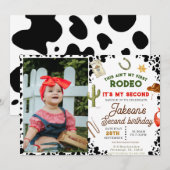 Is niet mijn eerste Rodeo Cowboy foto 2e verjaarda Kaart (Voorkant / Achterkant)