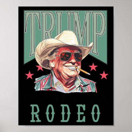 Is niet mijn eerste rodeo Westerne cowboy Funny Tr Poster (Voorkant)