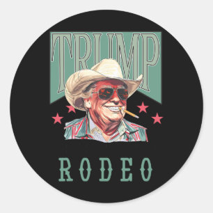 Is niet mijn eerste rodeo Westerne cowboy Funny Tr Ronde Sticker