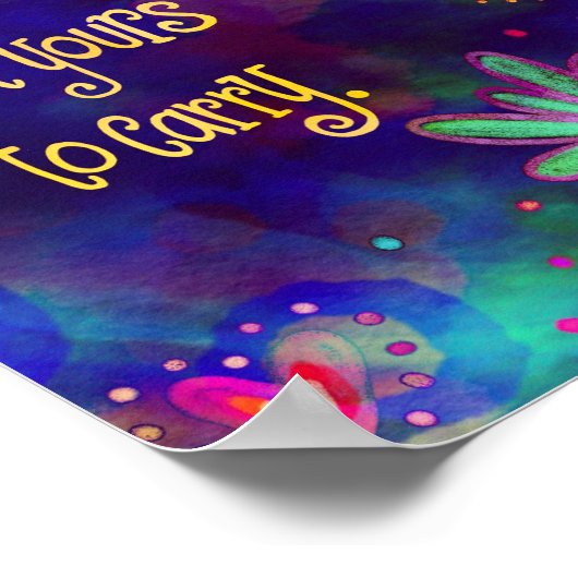 Is niet van ons om te vervoeren poster (Hoek)