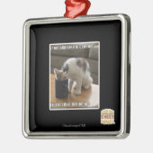 is niet verslaafd aan cafeïne metalen ornament (Links)