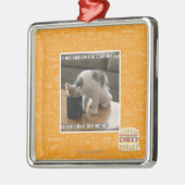 is niet verslaafd aan cafeïne metalen ornament (Links)