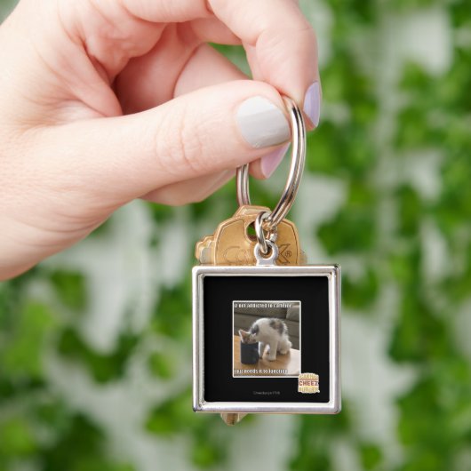 is niet verslaafd aan cafeïne sleutelhanger (Hand)