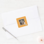 Is niet verslaafd aan cafeïne vierkante sticker (Envelop)