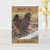 IS NIET ZO'N CHICKEN **40** IS NIET ZO BAD! KAART (Gele Bloem)