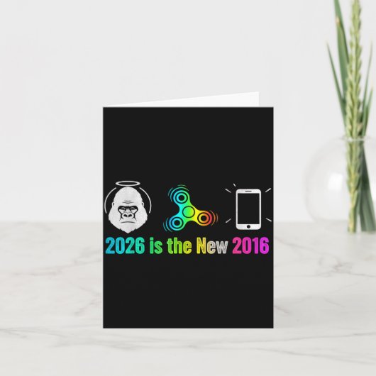 Is Nieuw 2016 Internet Meme Nostalgie Sfeer Kaart (Voorkant)