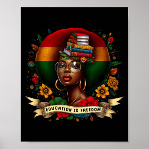 Is Onderwijs Vrijheid Black History Month Poster