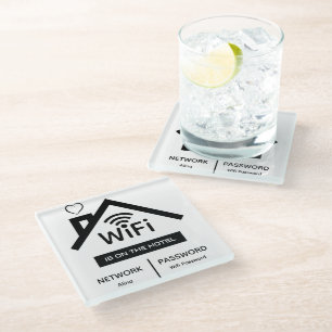 Is Op De Hotel Wifi Wachtwoord Glas Onderzetter