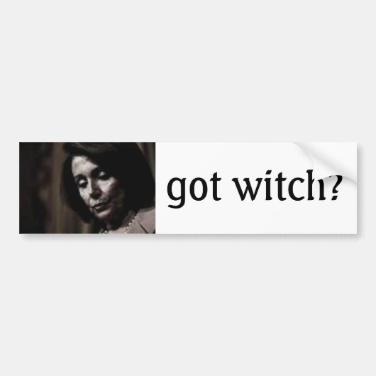 Is Pelosi een heks? Bumpersticker (Voorkant)