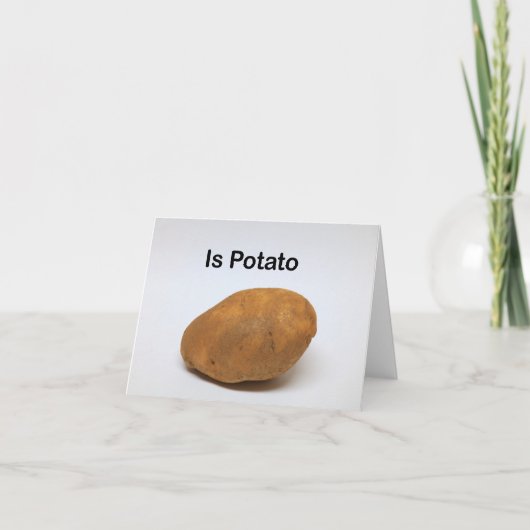 Is Potato Bedankkaart (Voorkant)