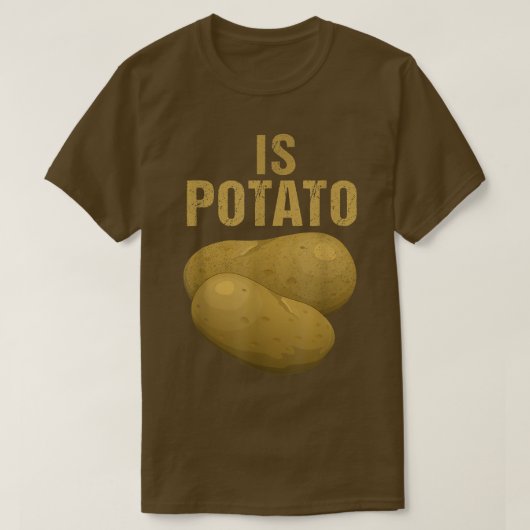 Is PotatoAs Seen On Late Night Television 9 T-shirt (Design voorkant)